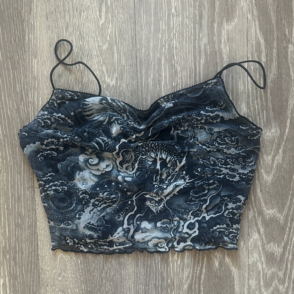 Bear Dance Black and Gray Camisole